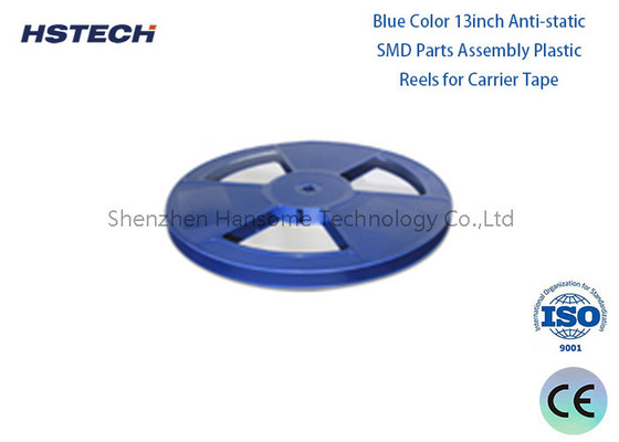 Des bobines en plastique SMD bleu de 13 pouces personnalisables pour la lumière LED et les composants électroniques