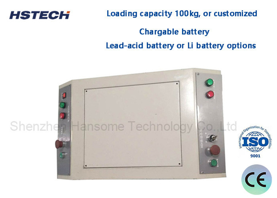 Un bon prix. Options de batterie au plomb-acide ou à batterie Li Batterie rechargeable Capacité de chargement 100 kg Véhicules à guidage automatique en ligne