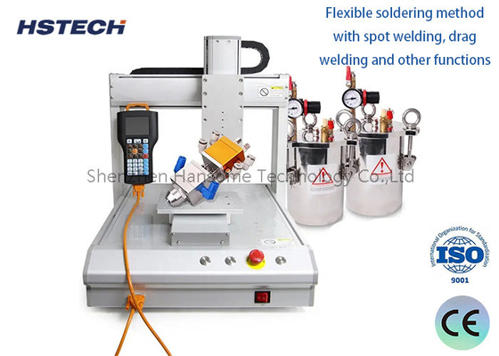 Un bon prix. Distributeur de colle à ampoules LED de haute qualité Four-station machine de distribution de colle ronde en ligne