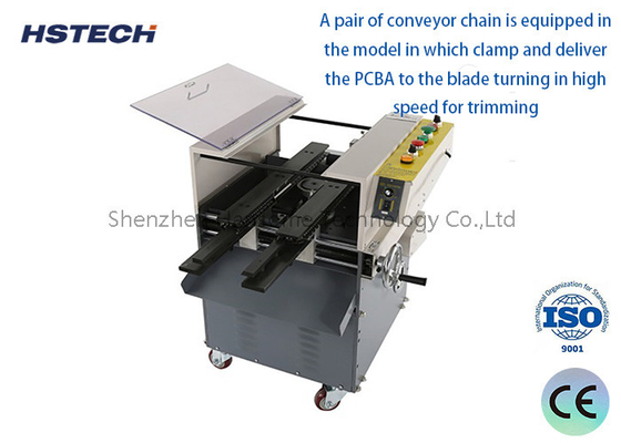 Un bon prix. AC380V 8/10inch Blade 3600rpm Machine automatique de coupe de plomb de PCB pour le maximum de 250 mm de PCB en ligne
