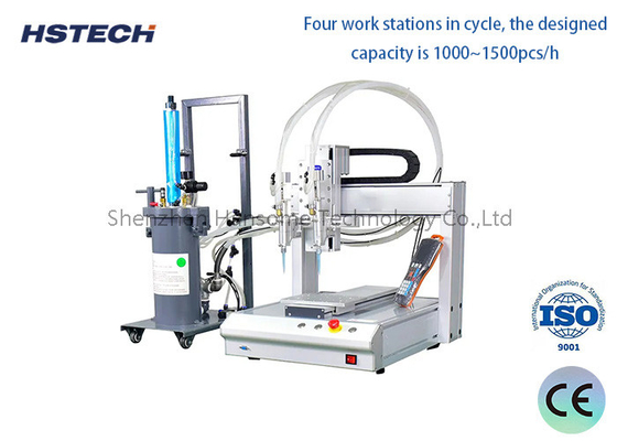 Un bon prix. Machine à distribuer de la colle à 4 stations pour ampoule LED, 0~300 tours par minute en ligne