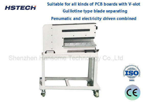 Un bon prix. Séparateur de PCB V-CUT à entraînement pneumatique de 40 mm de hauteur Dépanneur de PCB pneumatique en ligne