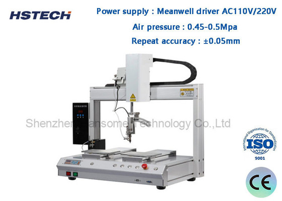 Un bon prix. Régulation de la température de la plate-forme double à tête unique 5 axes Robot de soudure automatique HS-S5331R en ligne