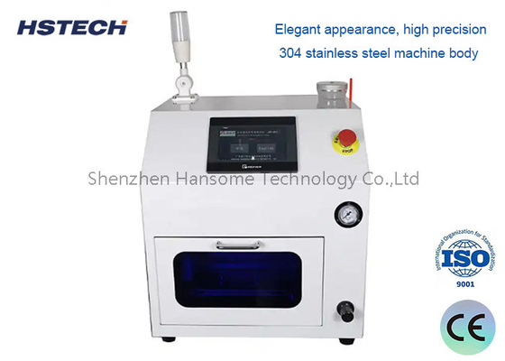Un bon prix. Équipement de nettoyage de buse SMT HS-800 avec écran tactile PLC et couvercle vert en ligne