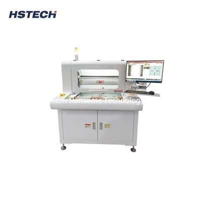 Un bon prix. Table de travail jumelle routeur de dépannage de PCB hors ligne automatique avec lame de guillotine de haute qualité pour couper la carte PCB en ligne
