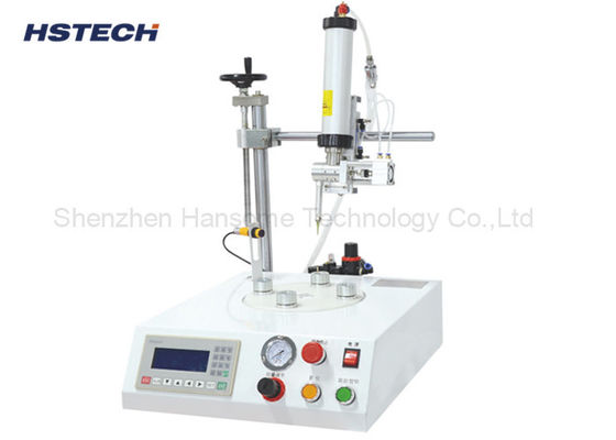 Un bon prix. Machine de distribution de colle à ampoules LED 4 postes de travail rotatifs Écran de texte automatique en ligne