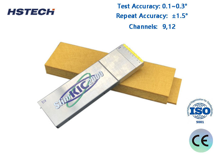 Test du profiler de température du four à reflux SMT KIC Batterie alcaline de 9 V à haute précision répétée