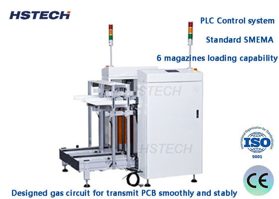 Système de commande PLC de déchargement de PCB à double voie 6 Magasines Capacité de chargement