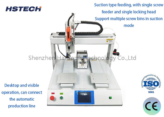 Un bon prix. Machine de verrouillage/fermeture à vis à 4 axes de bureau avec une précision de ±5 mm en ligne