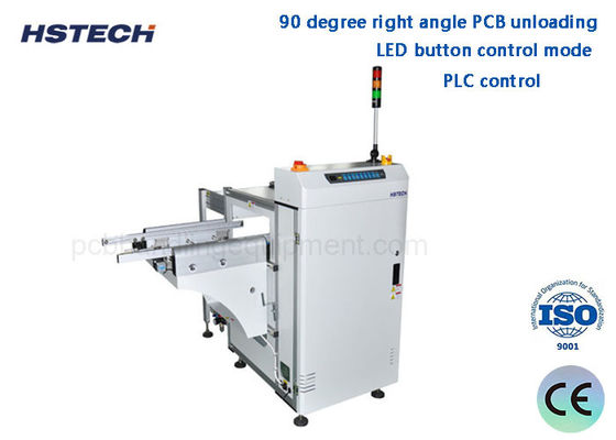 390 mm largeur 3 chargeurs 20M/Min 90 degrés bouton LED déchargeur de PCB automatique