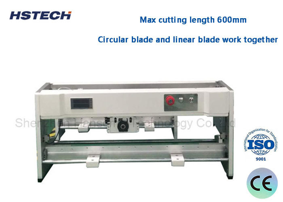 Un bon prix. Machine de dépannage de circuits imprimés à induction de rideau léger 600 mm Longueur de coupe CAB lame Separateur de circuits imprimés mobile en ligne