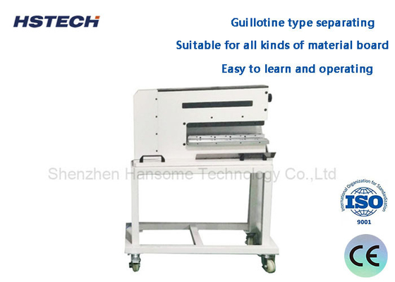 Un bon prix. Équipement de dépannage de PCB en panneaux d'aluminium FR4 Séparateur de lame linéaire à entraînement pneumatique en ligne