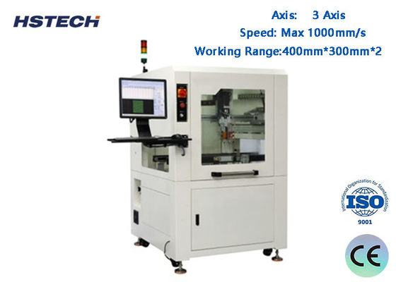 Un bon prix. Machine de distribution de colle à 3 axes Corps de machine en acier inoxydable Fonctionnement des fenêtres Machine de distribution de colle visuelle en ligne