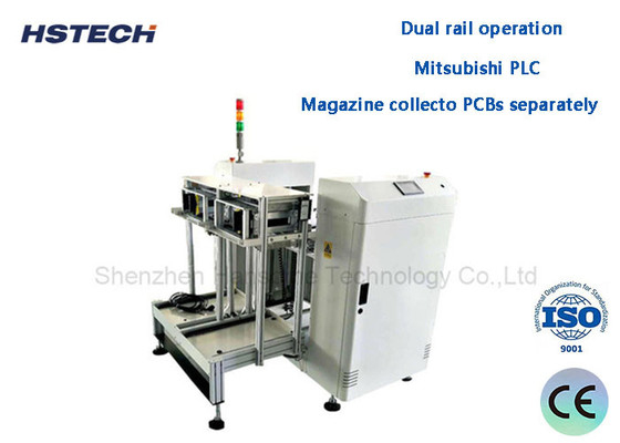 Un bon prix. Équipement de manutention de PCB à double rail NG / OK Déchargeur de PCB Hauteur standard HS-NK250 en ligne