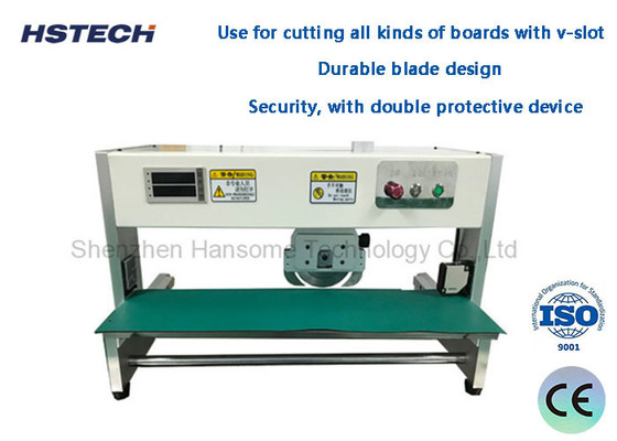 Un bon prix. Machine de découpe de cartes de PCB de 400 mm de longueur Lamelle circulaire à basse tension HS-300 en ligne