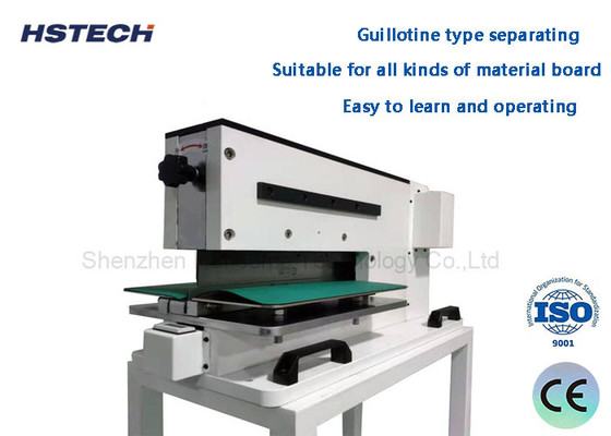 Un bon prix. Équipement de dépannage de PCB en état neuf puissant à faible tension V coupe lame linéaire Pneumatique machine de séparation de PCB HS-310 en ligne