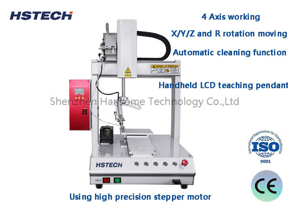 Un bon prix. Machine à souder automatique à quatre axes réglée dans plusieurs directions avec rotation HS-S331R en ligne