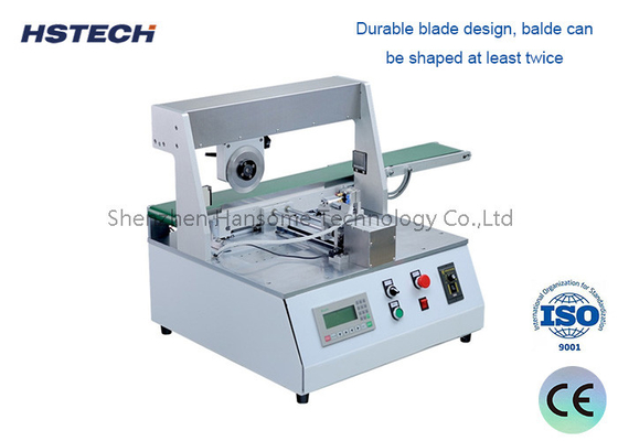 Un bon prix. Equipement de dépannage de PCB à V-groove de 400 mm de longueur avec conception de lame en acier à grande vitesse en ligne