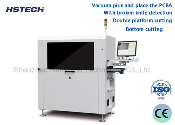 Un bon prix. Coupe à double plateforme avec détection de couteau cassé Machine de routeur PCBA en ligne HS-ARX-811 en ligne