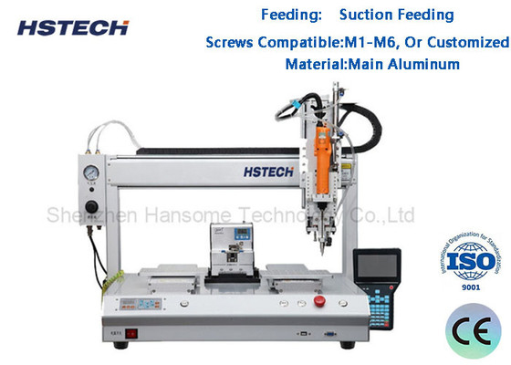 Un bon prix. Machine de fixation à vis à double plateforme à alimentation simple à 4 axes, machine de verrouillage à vis HS-SL5331 en ligne