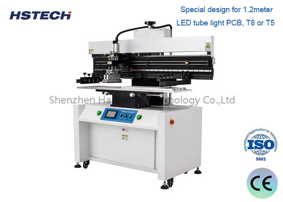 Un bon prix. Machine d'impression de pâte de soudure semi-automatique pour PCB à tubes LED de 1,2 m en ligne