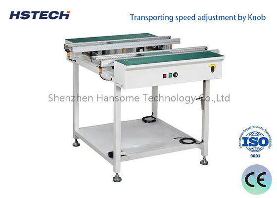 Un bon prix. Équipement de manutention de PCB à bande plate ESD Stable en acier inoxydable à main largeur réglable SMT transporteur en ligne