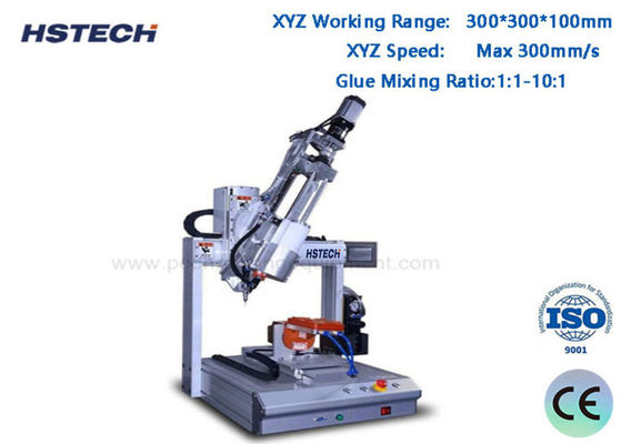 Un bon prix. Machine de distribution de colle à haute précision à 4 axes AB ±0,02 mm Précision 300300100 mm 1:1-10:1 Rapport de mélange en ligne