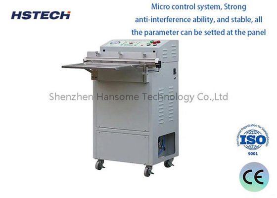 Un bon prix. Parties de la machine SMT Machine d'emballage sous vide debout au sol avec 600 mm de taille maximale de scellement en ligne