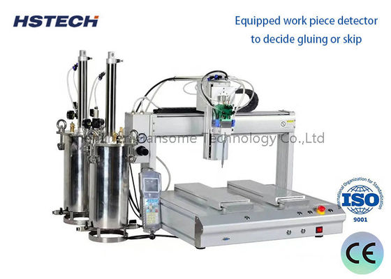 Un bon prix. Machine de distribution automatique de colle à double réservoir équipement industriel de distribution de PCB adhésifs en ligne